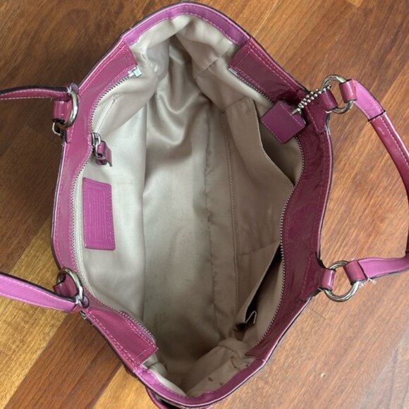 Coach Gallery Embossed Patent Leather Tote - Picture 3 of 12